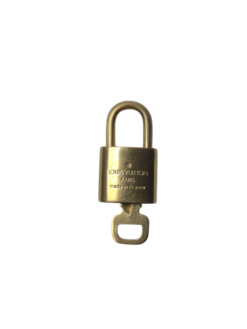 Louis Vuitton Gold-tone Padlock Key Charm